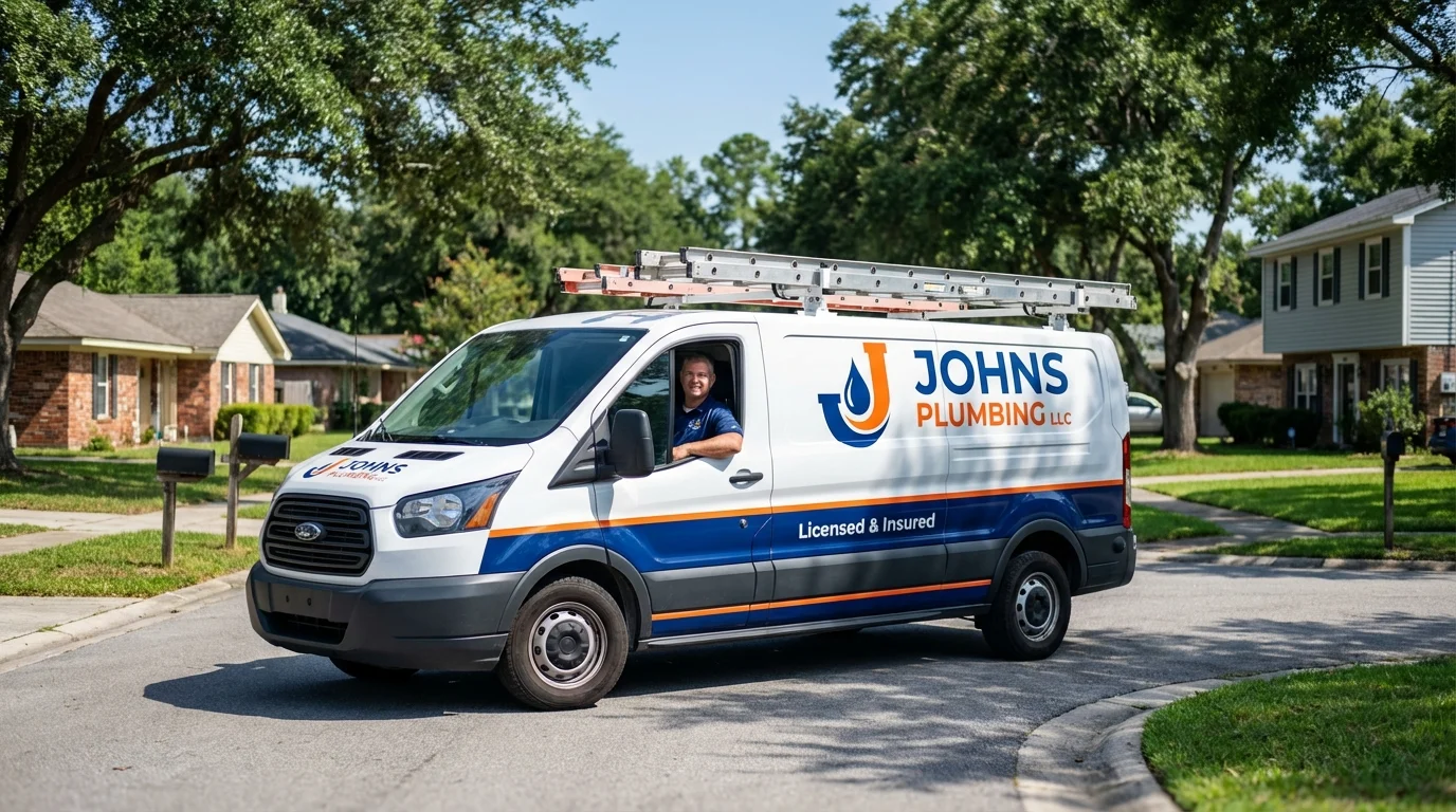 Johns Plumbing LLC service van in Virginia City, NV